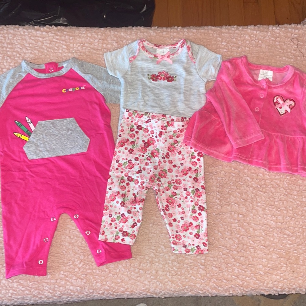 NWT 0-3 month baby girl bundle